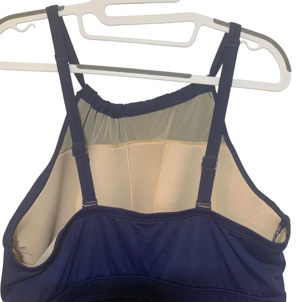 Swim By Cacique Navy Blue Lace Crochet Swim Dress 16 Outdoors Beach Resort